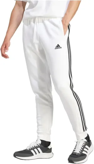 adidas Men's Essentials 3-Stripes Fleece Tapered Cuff Pants