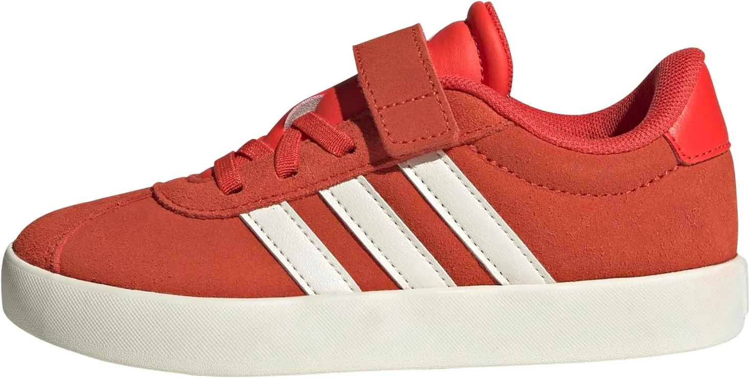 adidas Unisex-Child Vl Court 3.0 Elastic Lace Sneaker, EU