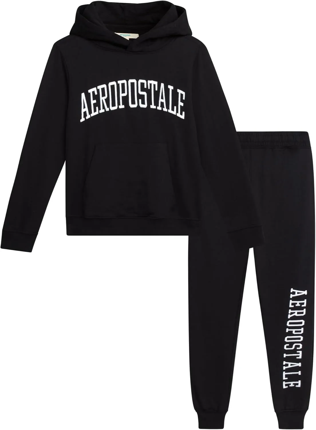 AEROPOSTALE Boys Sweatsuit Set - 2 Piece Fleece Pullover Hoodie Sweatshirt and Jogger Sweatpants - Boys Activewear Set (8-16)