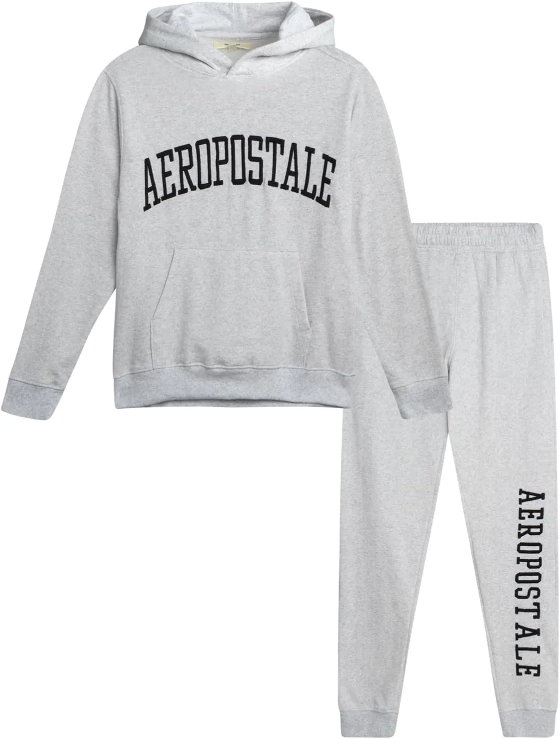 AEROPOSTALE Boys Sweatsuit Set - 2 Piece Fleece Pullover Hoodie Sweatshirt and Jogger Sweatpants - Boys Activewear Set (8-16)