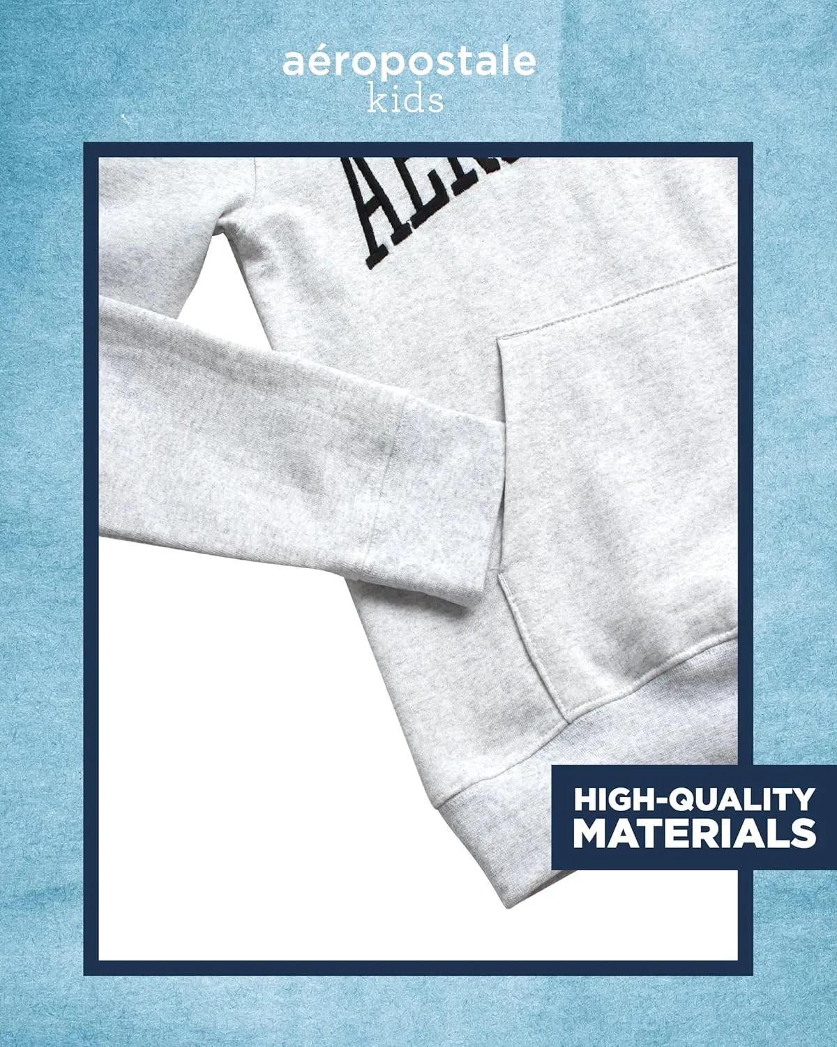 AEROPOSTALE Boys Sweatsuit Set - 2 Piece Fleece Pullover Hoodie Sweatshirt and Jogger Sweatpants - Boys Activewear Set (8-16)