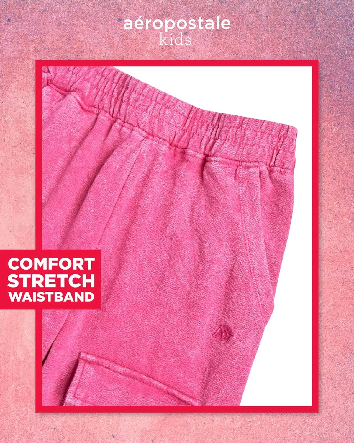 AEROPOSTALE Girls' Jogger Set - 2 Piece Comfort Stretch Fleece Pullover Hoodie and Cargo Sweatpants for Girls (Sizes: 7-16)