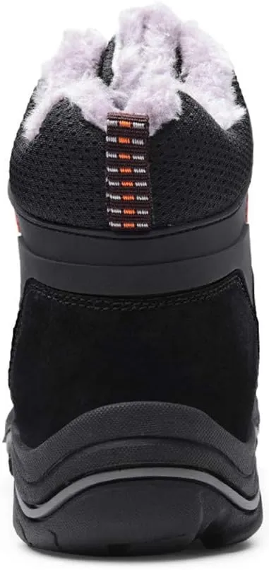 ailishabroy High Top Sneakers For Men Winter Warm Climbing Hiking Shoe Lace Up Ankle Boots