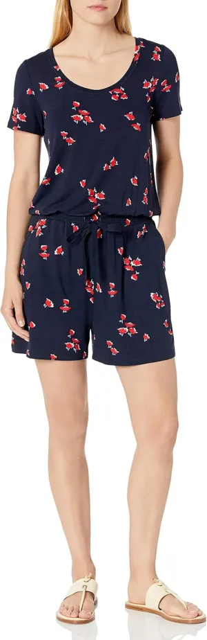 Amazon Essentials Women's Short-Sleeve Scoop Neck Romper