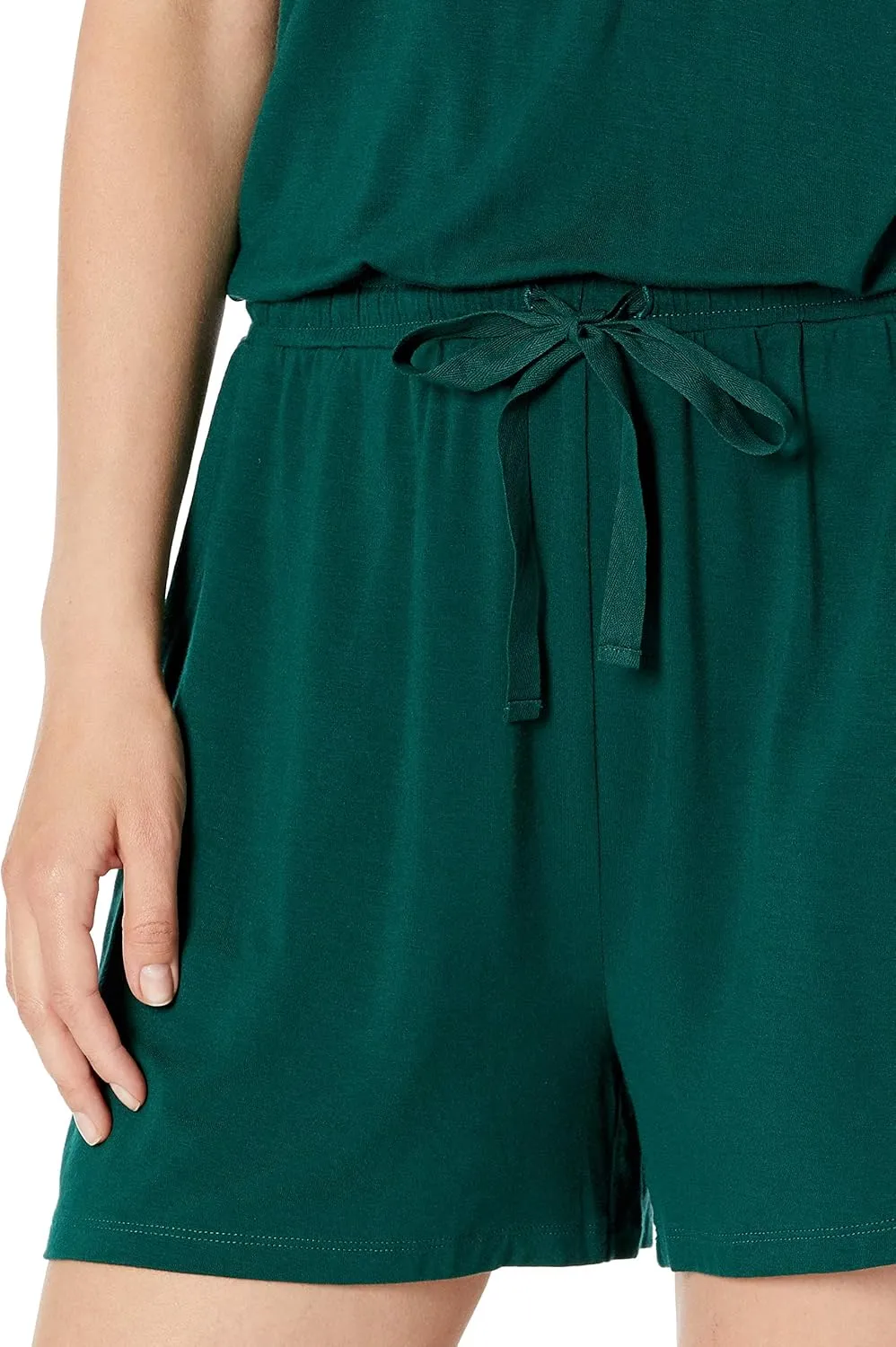 Amazon Essentials Women's Short-Sleeve Scoop Neck Romper