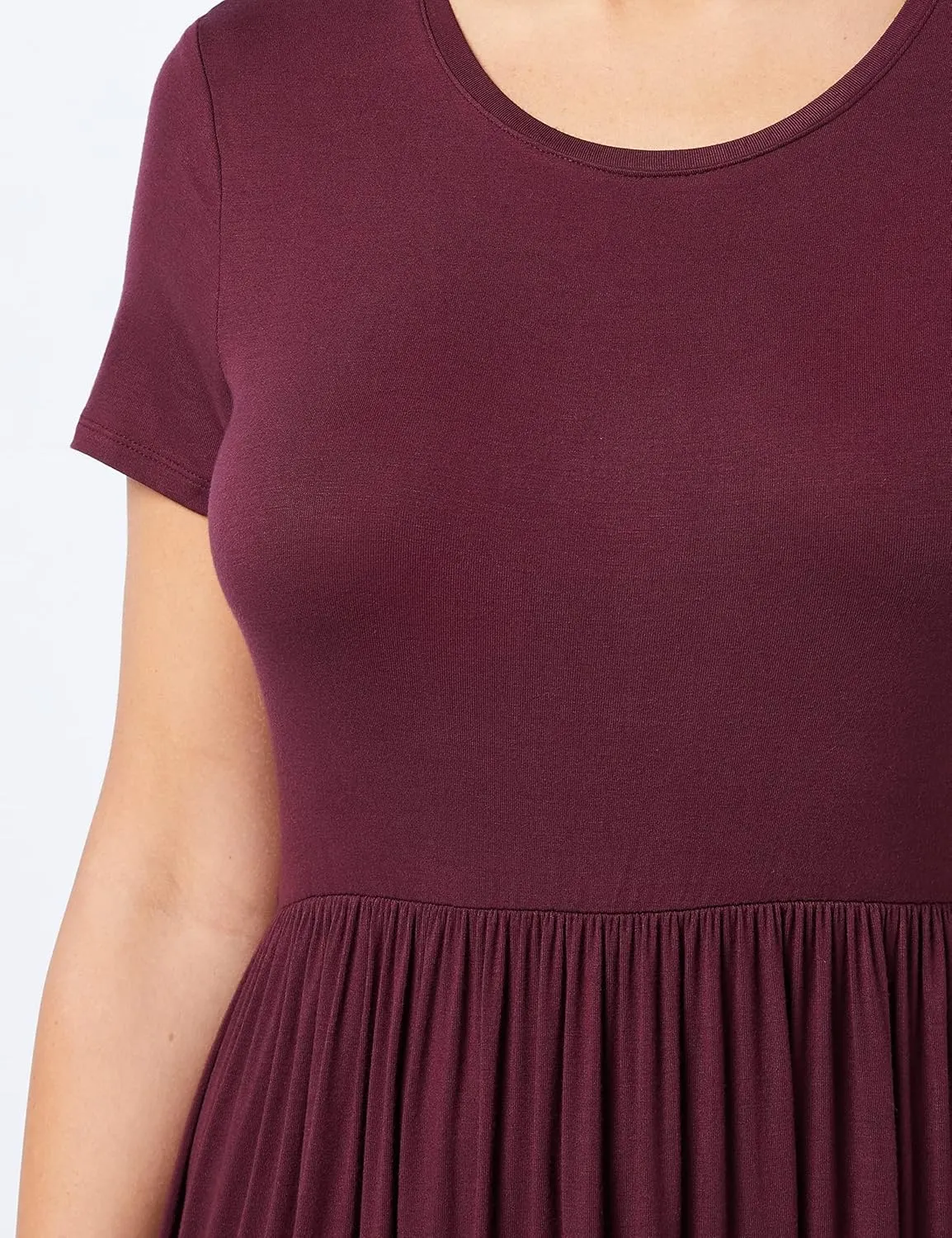 Amazon Essentials Women's Short-Sleeve Waisted Maxi Dress (Available in Plus Size)