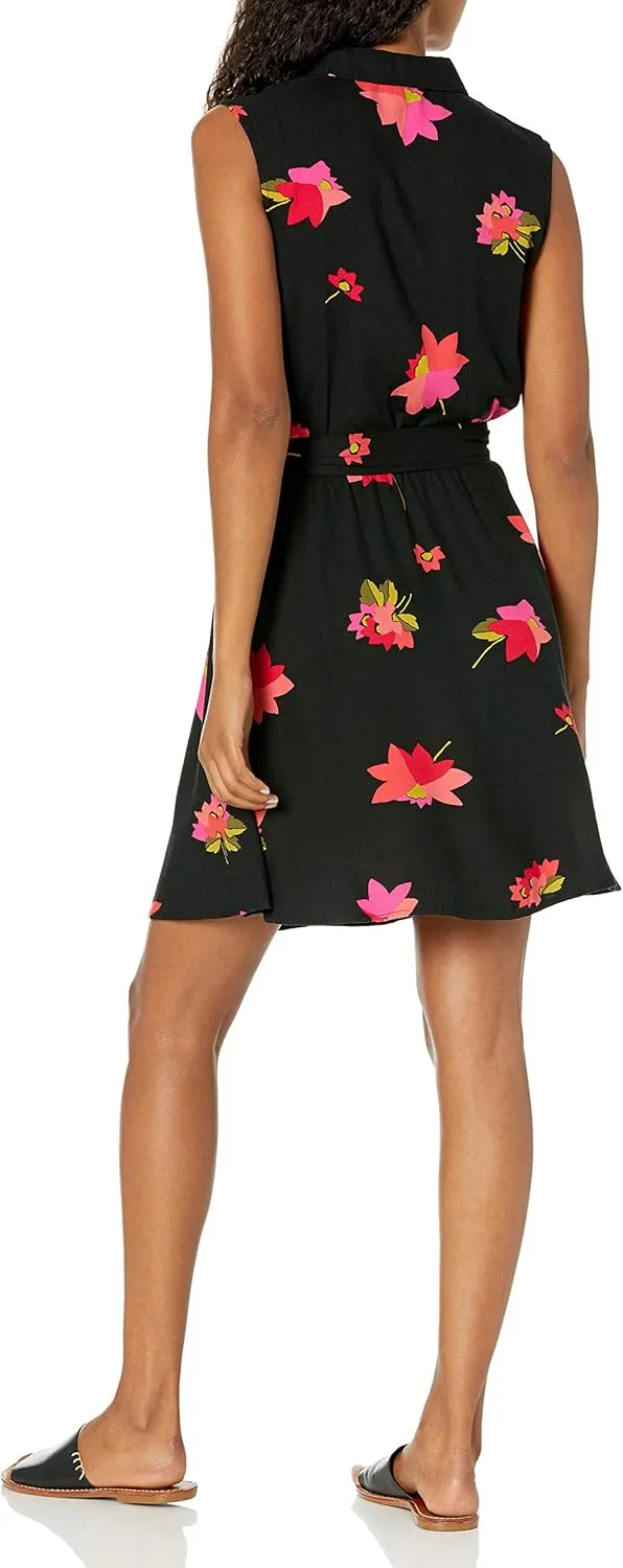 Amazon Essentials Women's Sleeveless Relaxed-Fit Woven Shirt Dress
