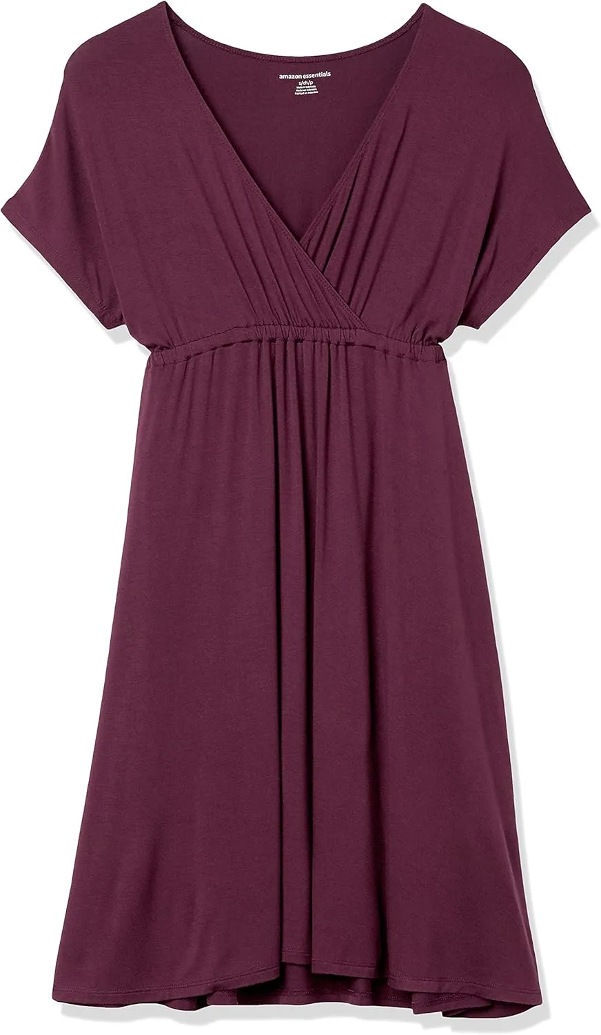 Amazon Essentials Women's Surplice Dress (Available in Plus Size)