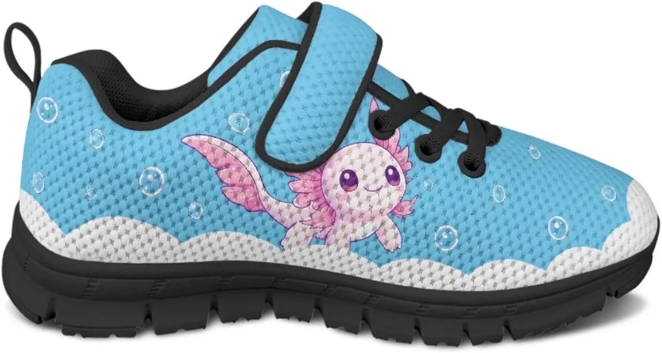 Animal Print Shoes for Kids Girls One Strap Tennis Sneakers Mesh Running Shoes Lightweight Athletic Shoes