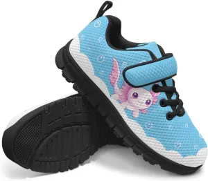 Animal Print Shoes for Kids Girls One Strap Tennis Sneakers Mesh Running Shoes Lightweight Athletic Shoes