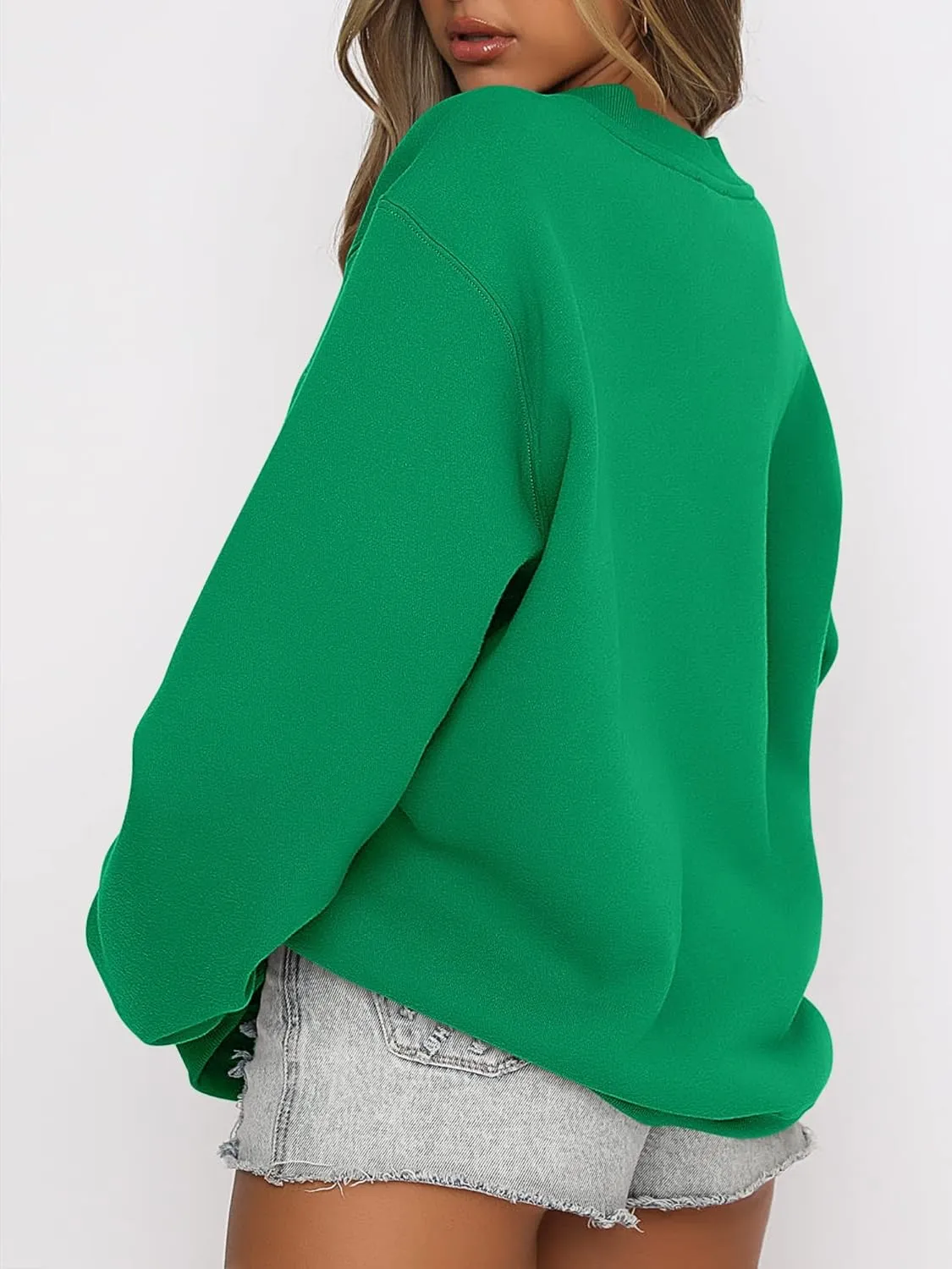 ANRABESS Women's Sweatshirts Crewneck Fleece Oversized Pullover Hoodies Cute Shirts Tops Teen Girls Preppy Clothes 2025
