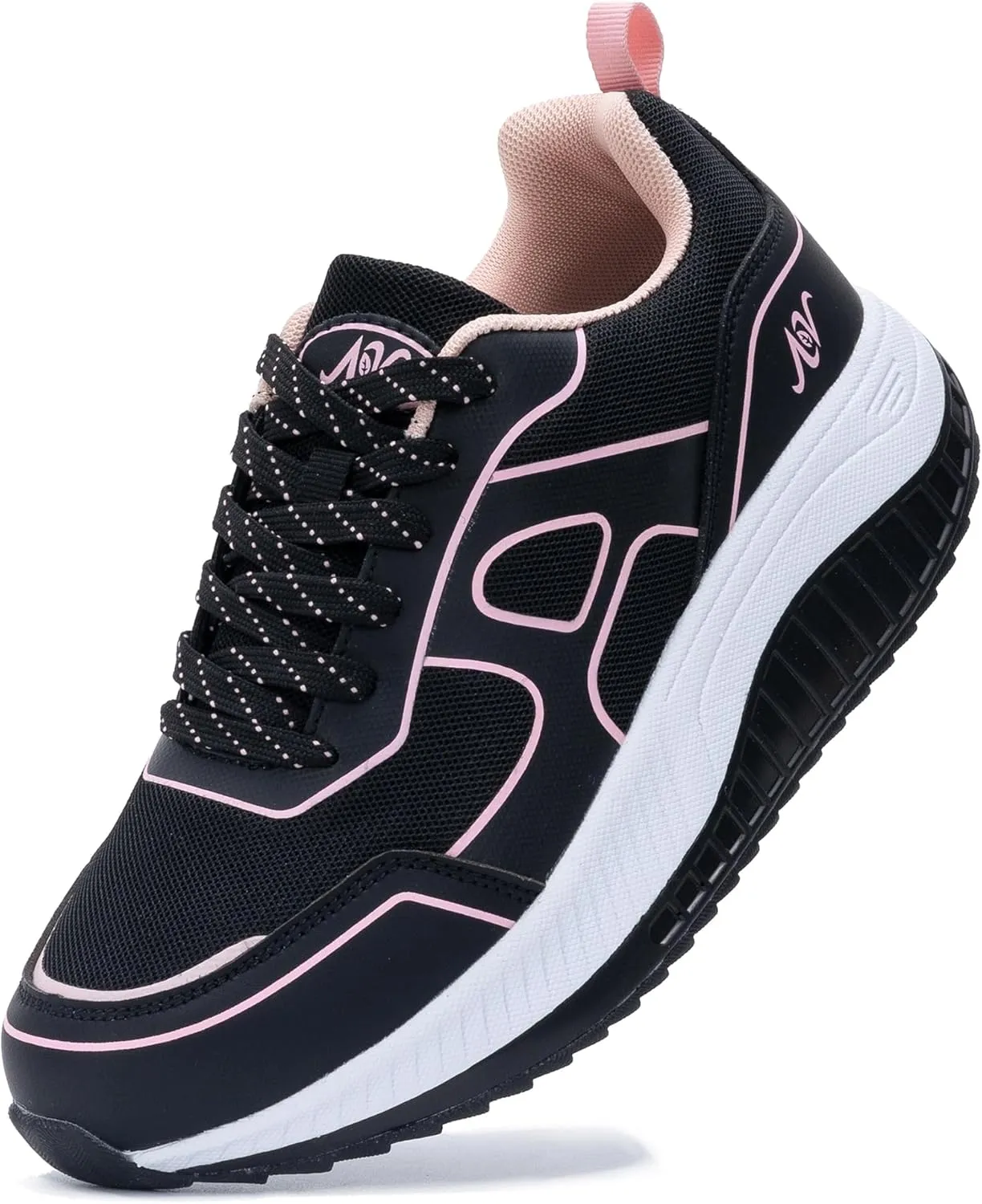 AOV Womens Walking Shoes with Arch Support Plantar Fasciitis Sneakers Gym Tennis for Foot and Heel Pain Relief