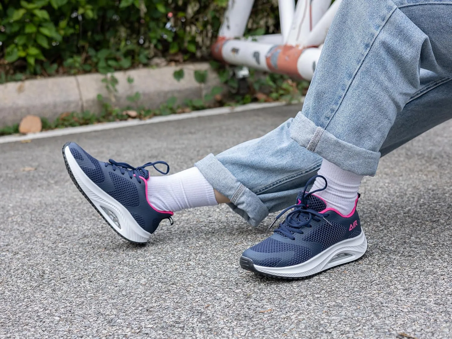 Autper Womens Air Walking Shoes Arch Support Orthotic Plantar Fasciitis Tennis Sneakers Comfortable Non Slip Shoes for Women Size 6-11