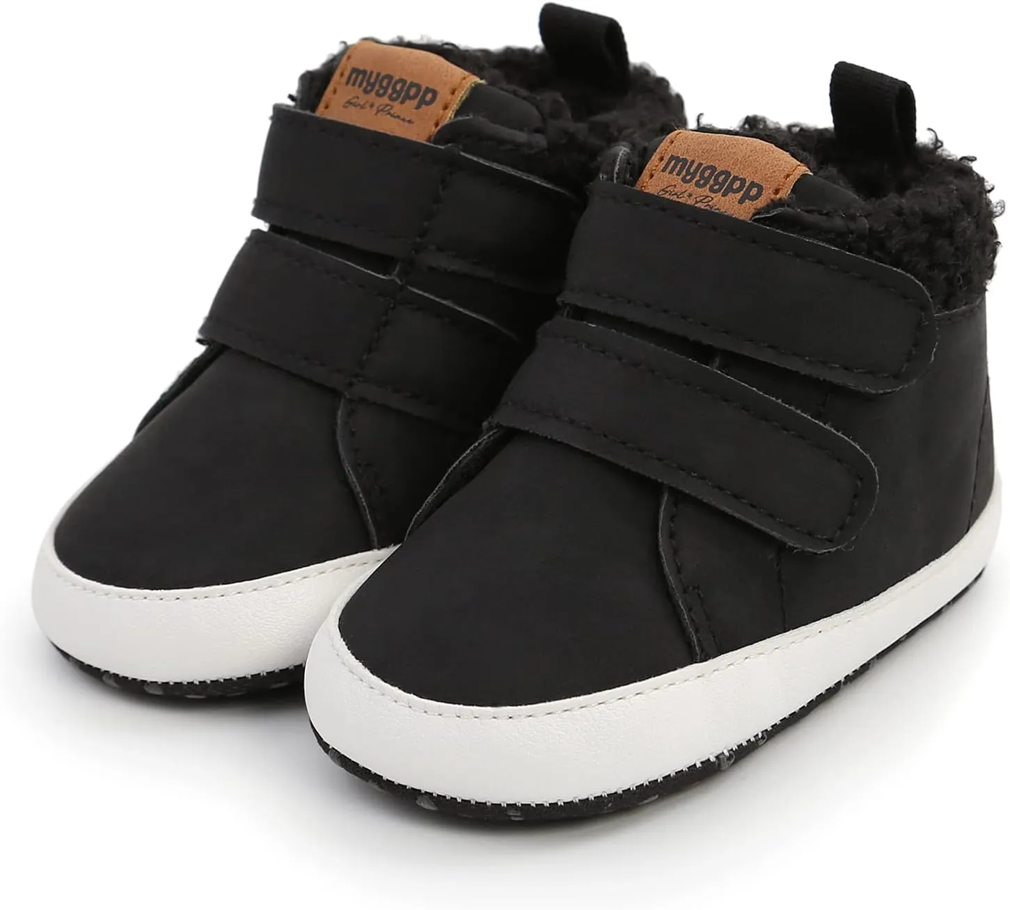 Baby Boys Girls Canvas Sneakers Toddler Anti-Slip Shoes Infant High-top First Walkers Newborn Crib Shoes