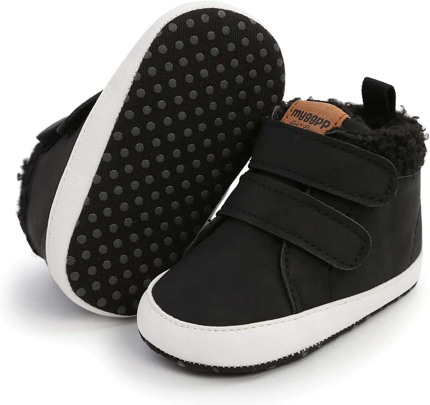Baby Boys Girls Canvas Sneakers Toddler Anti-Slip Shoes Infant High-top First Walkers Newborn Crib Shoes