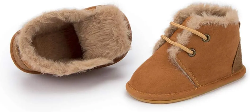 Baby Boys Girls Shoes Infant High-Top Ankle Sneakers Non-Slip Soft Sole Toddler Prewalker Newborn First Walkers Crib Shoes