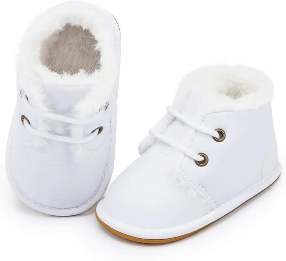 Baby Boys Girls Shoes Infant High-Top Ankle Sneakers Non-Slip Soft Sole Toddler Prewalker Newborn First Walkers Crib Shoes