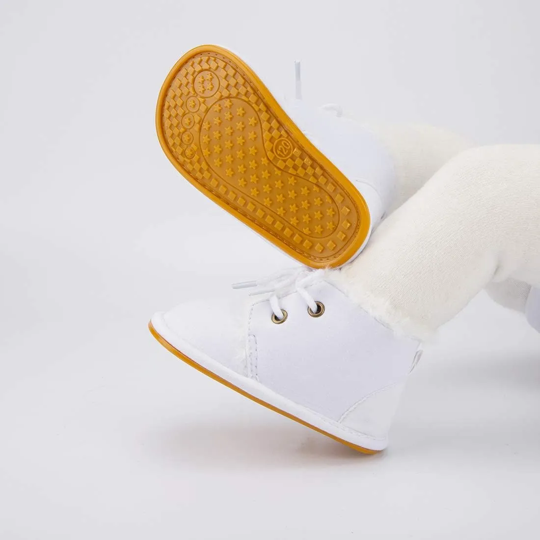 Baby Boys Girls Shoes Infant High-Top Ankle Sneakers Non-Slip Soft Sole Toddler Prewalker Newborn First Walkers Crib Shoes