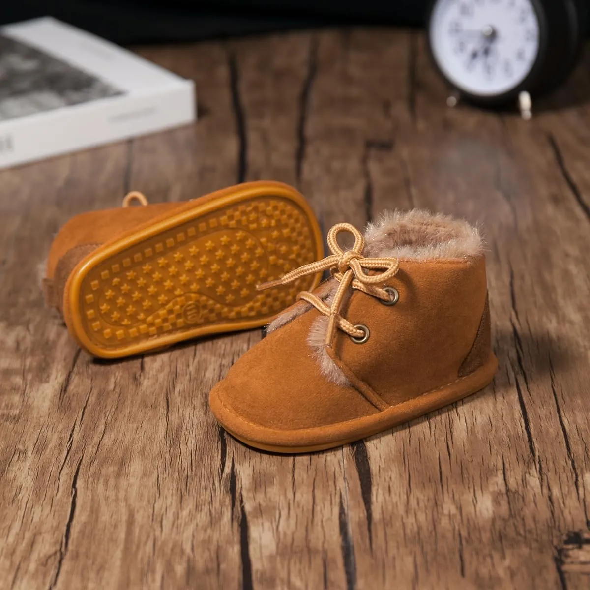 Baby Boys Girls Shoes Infant High-Top Ankle Sneakers Non-Slip Soft Sole Toddler Prewalker Newborn First Walkers Crib Shoes