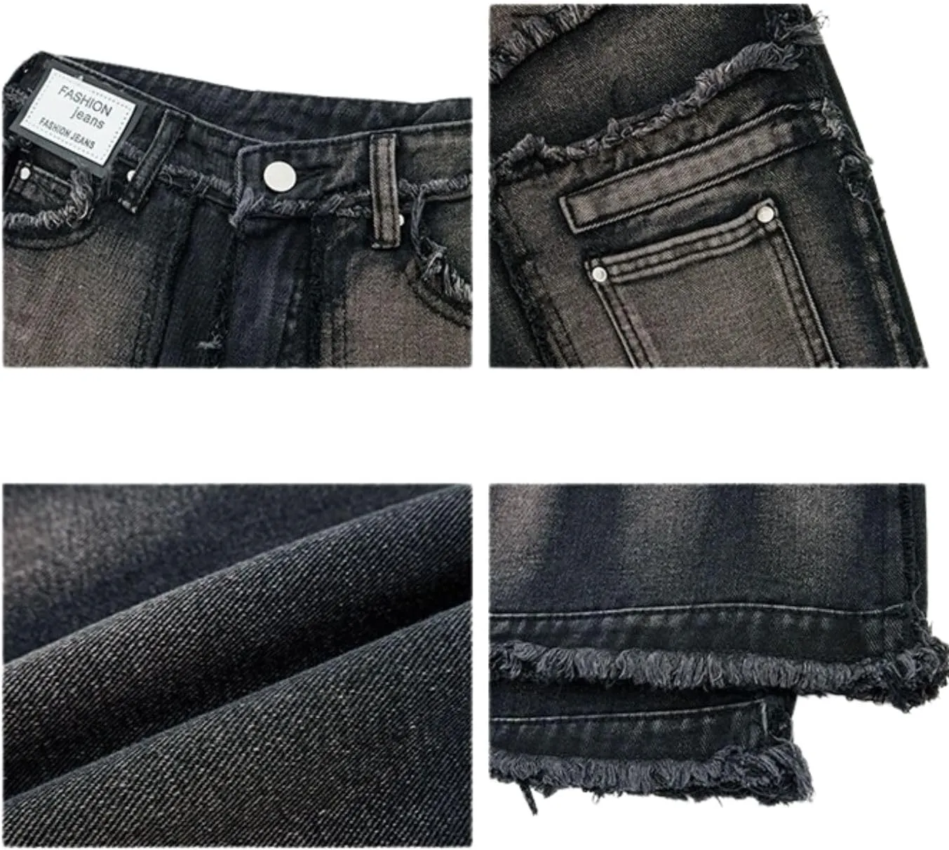 Baggy Cargo Pants for Women Girls Wide Leg Jeans Y2k Hip Hop Streetwear Low Rise Oversized Jeans Grunge Clothes Blue