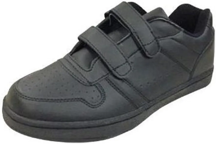 Benefit Wear Leather Double Hook-and-Loop Sneaker Shoes for Women and Men | All Purpose Workout, Gym, Work, Streetwear, Casual Sneakers