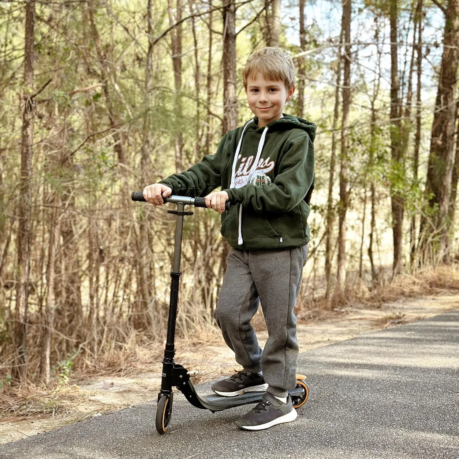 BIG ELEPHANT Boys Girls Fleece Lined Sweatpants, Youth Soft Cotton Athletic Jogger, Kids Basic Active Pants with Pockets