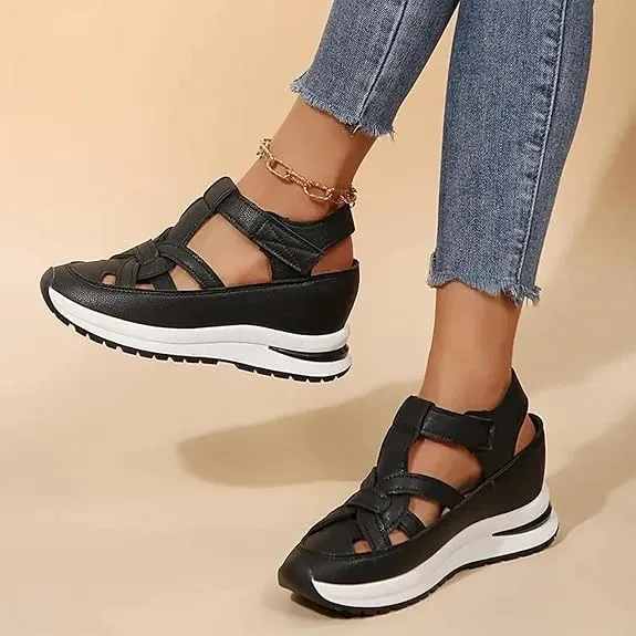 Bomre Shoes Women Sneakers, Aveta Orthopedic Sandals, Arch Support Sandals Summer Platform Wedge Beach Boho Vacation