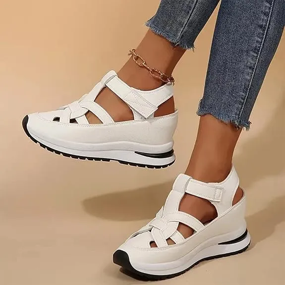 Bomre Shoes Women Sneakers, Aveta Orthopedic Sandals, Arch Support Sandals Summer Platform Wedge Beach Boho Vacation
