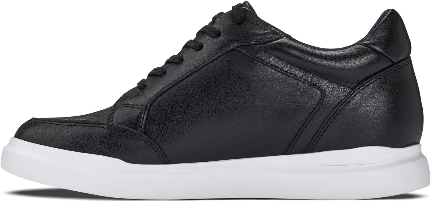 CALTO Men's Invisible Height Increasing Elevator Shoes - Lightweight Lace-up Casual Sneakers - 2.6 Inches Taller