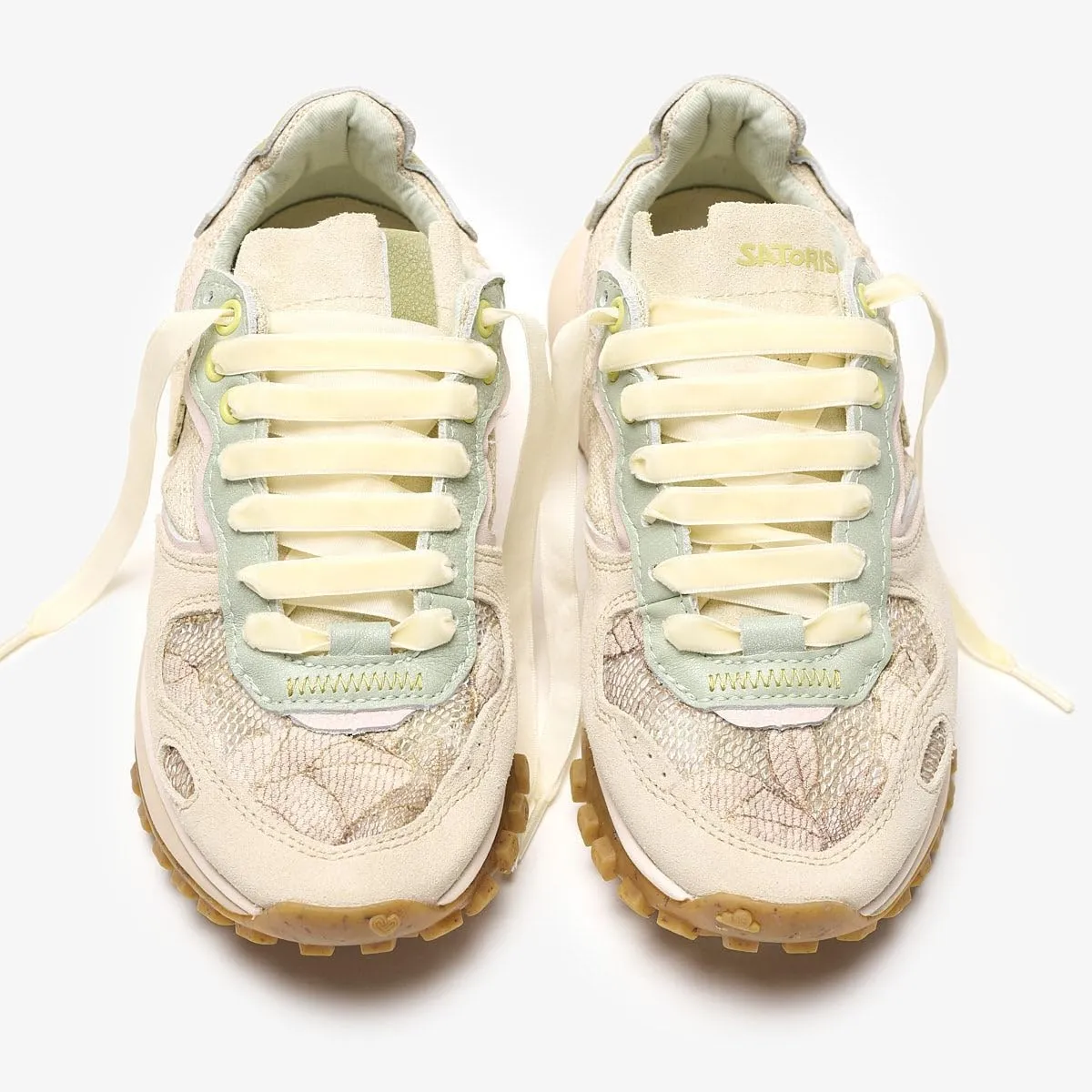 Chacrona Metta Lino Whitewisp - Casual Sneakers for Men & Women - Comfortable & Durable Leather and Linen Sneakers