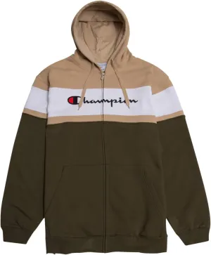 Champion Mens Big and Tall Full Zip Hoodie Classic Embroidered Logo