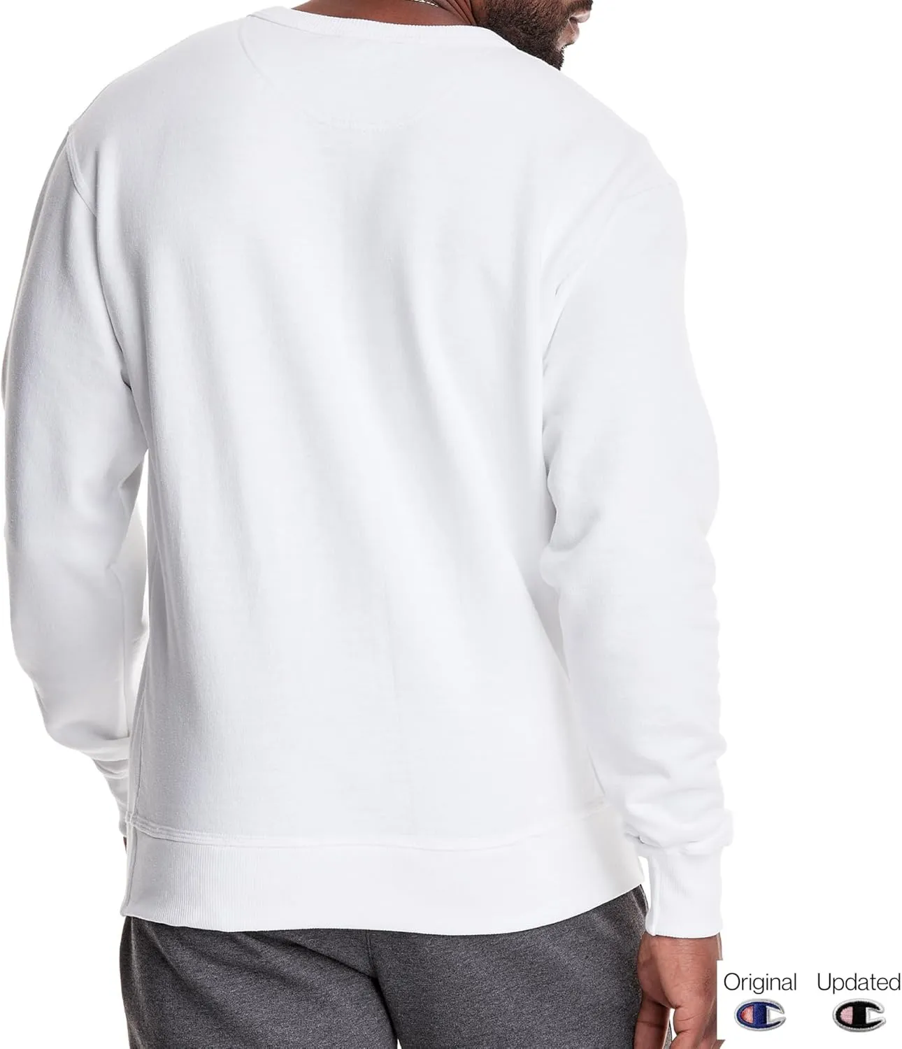 Champion Men's Sweatshirt, Powerblend, Fleece Midweight Crewneck Sweatshirt (Reg. Or Big & Tall)