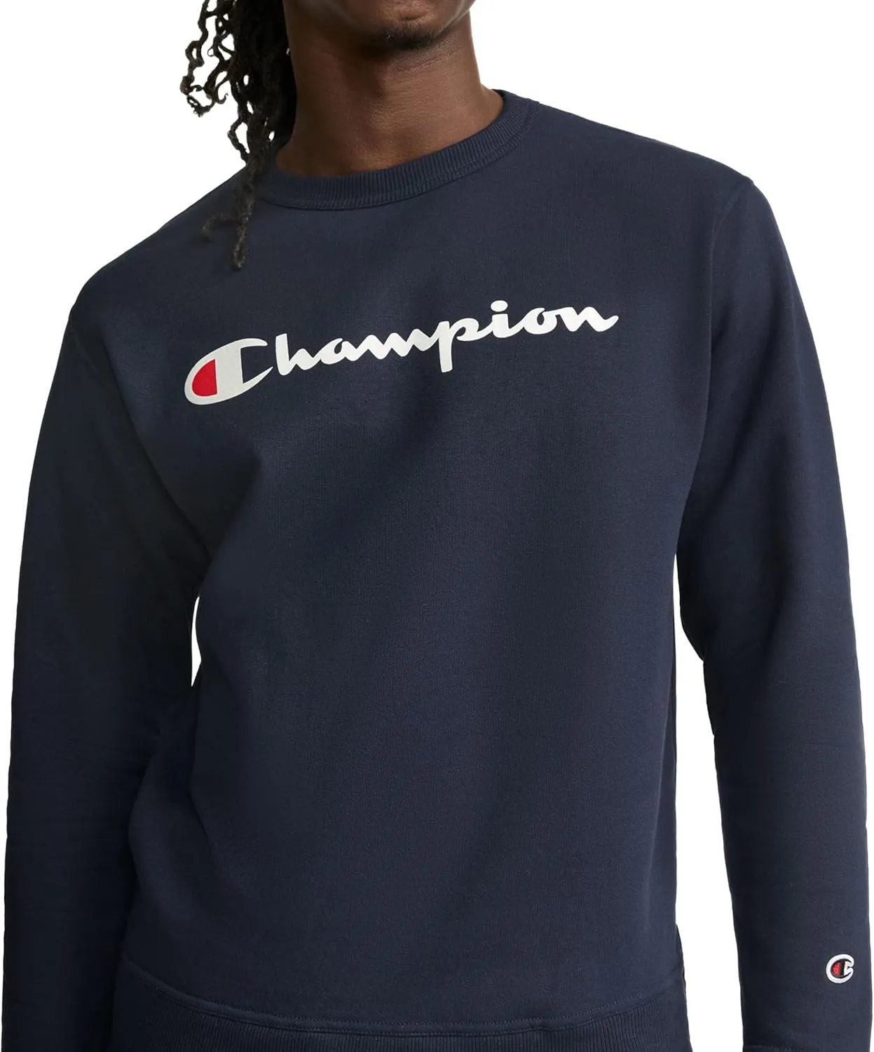 Champion Men's Sweatshirt, Powerblend, Fleece Midweight Crewneck Sweatshirt (Reg. Or Big & Tall)