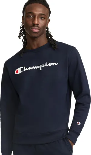 Champion Men's Sweatshirt, Powerblend, Fleece Midweight Crewneck Sweatshirt (Reg. Or Big & Tall)