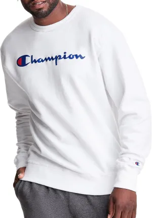 Champion Men's Sweatshirt, Powerblend, Fleece Midweight Crewneck Sweatshirt (Reg. Or Big & Tall)