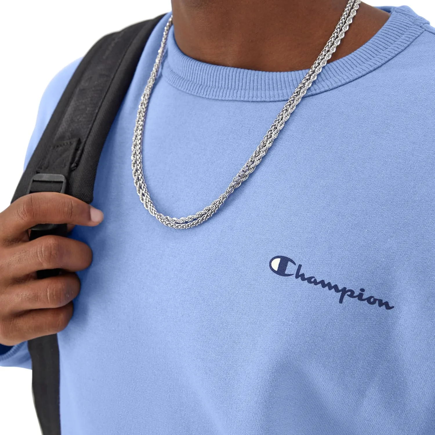 Champion Men's Sweatshirt, Powerblend, Fleece Midweight Crewneck Sweatshirt (Reg. Or Big & Tall)