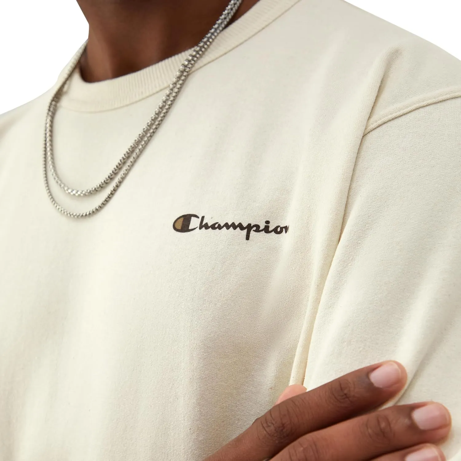 Champion Men's Sweatshirt, Powerblend, Fleece Midweight Crewneck Sweatshirt (Reg. Or Big & Tall)