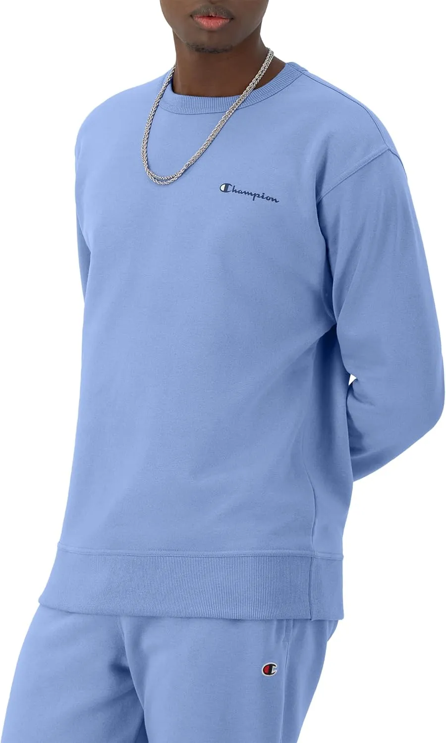 Champion Men's Sweatshirt, Powerblend, Fleece Midweight Crewneck Sweatshirt (Reg. Or Big & Tall)