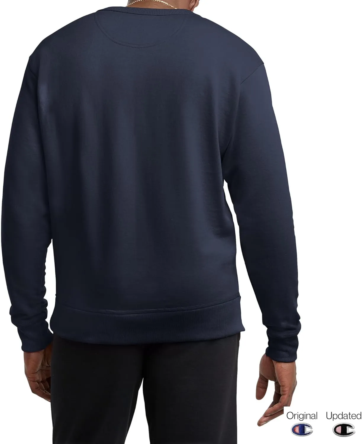 Champion Men's Sweatshirt, Powerblend, Fleece Midweight Crewneck Sweatshirt (Reg. Or Big & Tall)