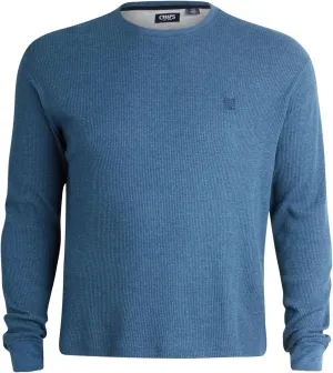 Chaps Men's Long Sleeve Shirt - Casual Thermal Crewneck Shirt - Waffle Knit Shirt for Men (M-XXL)
