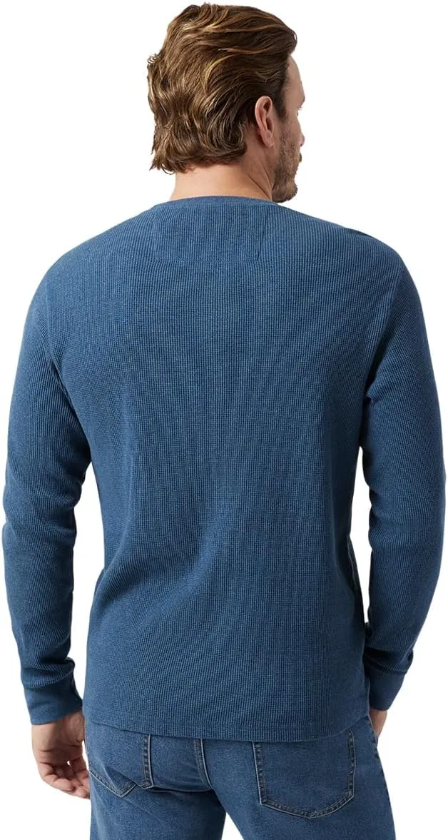 Chaps Men's Long Sleeve Shirt - Casual Thermal Crewneck Shirt - Waffle Knit Shirt for Men (M-XXL)