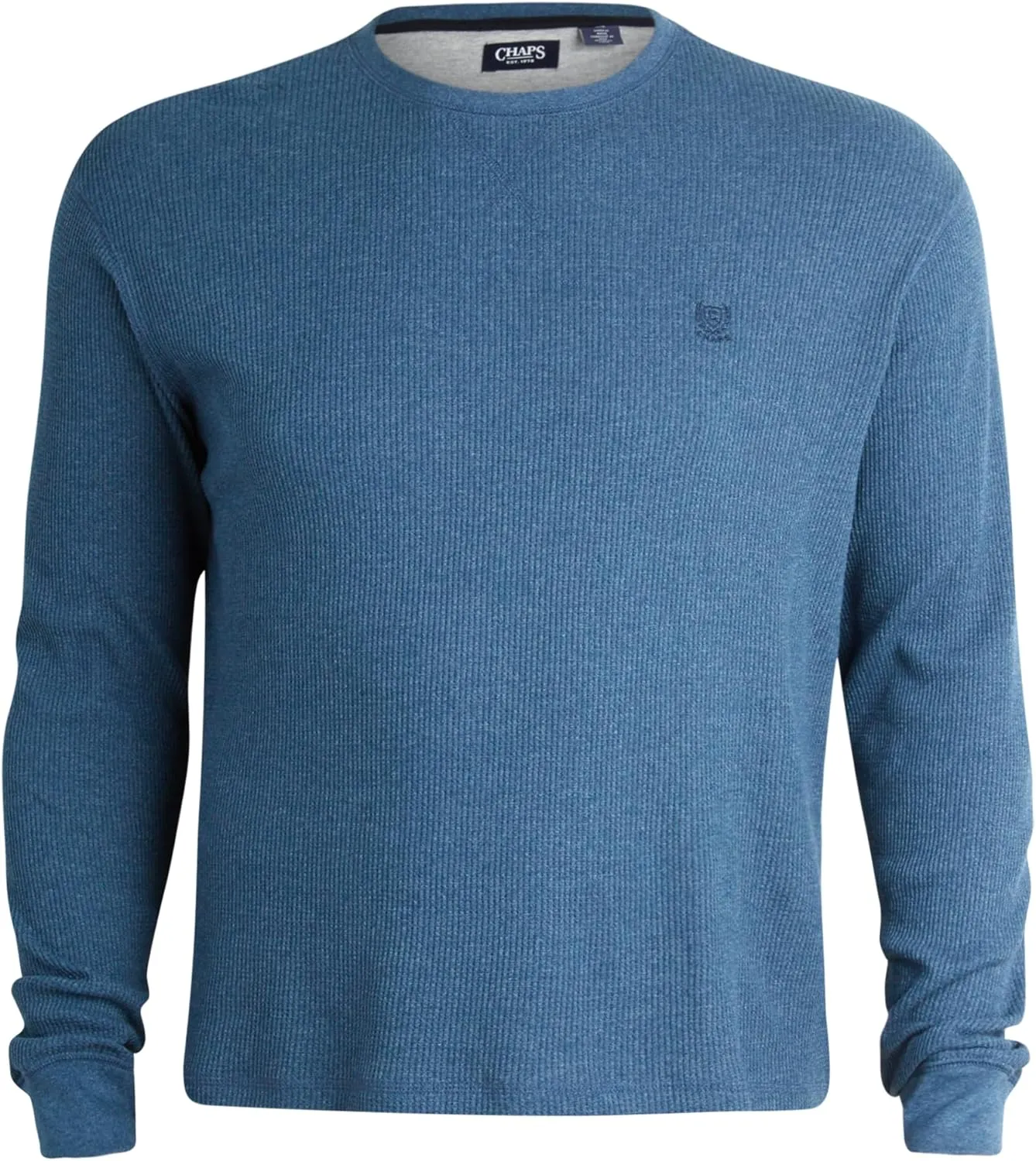 Chaps Men's Long Sleeve Shirt - Casual Thermal Crewneck Shirt - Waffle Knit Shirt for Men (M-XXL)
