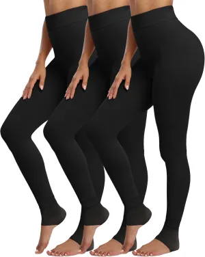 CHRLEISURE Women's Winter Warm Fleece Lined Leggings - Thick Velvet Tights Thermal Pants