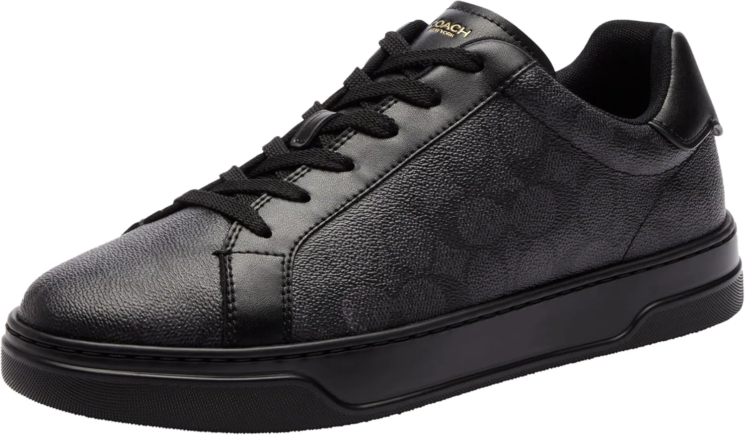 COACH Men's High Line Sneaker, Graphite/Black, 12