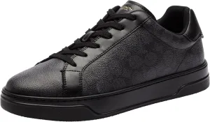 COACH Men's High Line Sneaker, Graphite/Black, 12