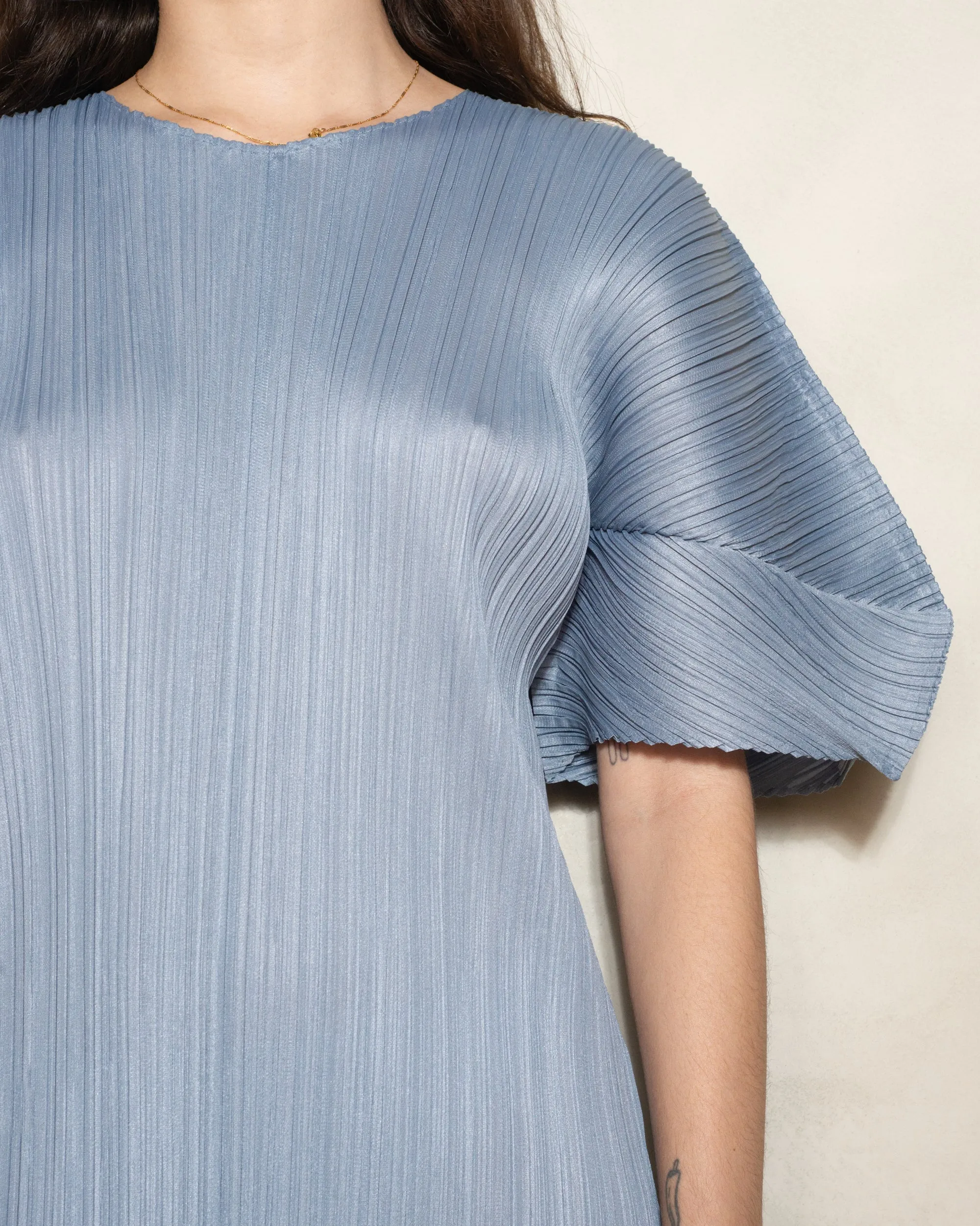 Cool Grey August Sleeve Dress