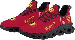 Custom Soccer National Flex Sneakers Personalized Name Number Athletic Gym Slip-on Breathable Shoes for Men Women Fans Gift