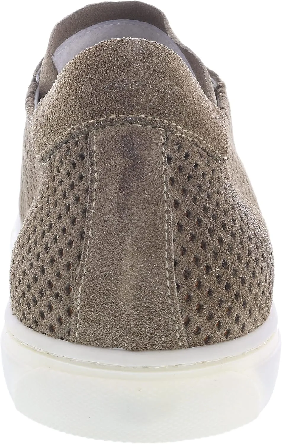 Daniela Fargion Beige Perforated Suede Low Top Sneakers- for Mens