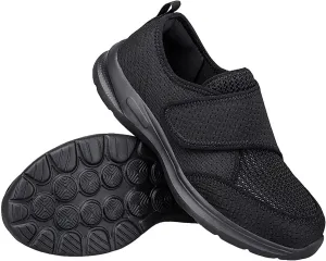 Diabetic Shoes for Women Adjustable Strap Non Slip Work Shoes Nurse Shoe Mesh Hollow Out Breathable Slip On Sneakers Comfortable Outdoor Casual Walking Shoe