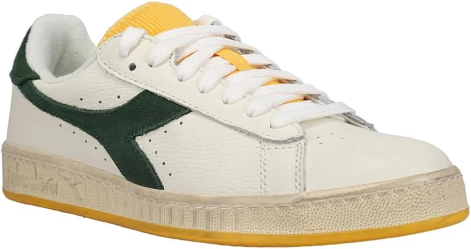 Diadora Mens Game L Low Icona Lace Up Sneakers Shoes Casual - White